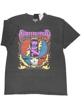 Grateful Dead x Junk Food Dancing Bear Skull Tee Women’s L NWT
